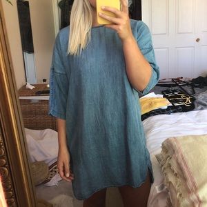 SOFT JEAN TUNIC DRESS
